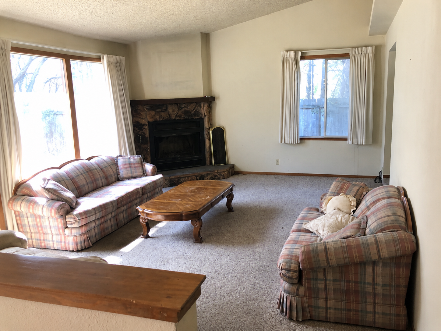 Living room before